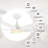 Alcie 5 - Blade LED Smart Standard Ceiling Fan with Remote Control and Light Kit Included-1593471958