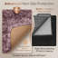 Solid Colour Machine Tufted Shag Area Rug-1931706560