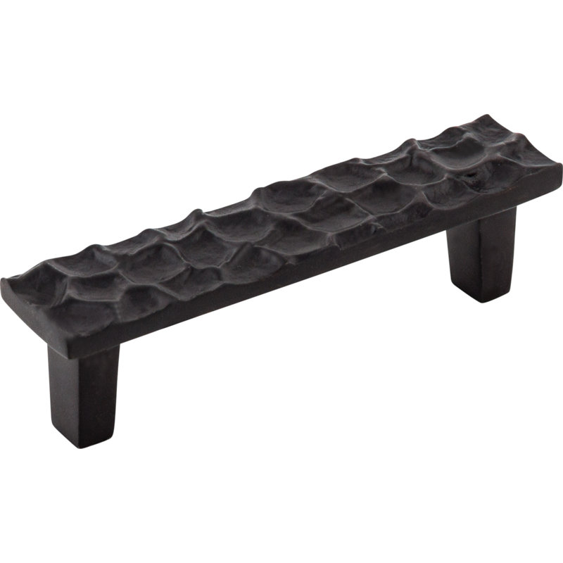 Cobblestone Bar Pull, 3 3/4" Center to Center, Coal Black