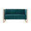 Causeuse en velours Trillium Mid-Century-472473023