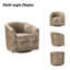 Fauteuil demi-tonneau pivotant Amiir avec ressorts ensachés intégrés-1823835448