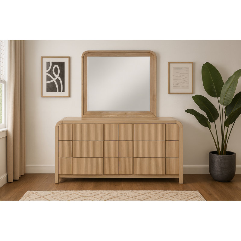 Ishaque Arch Wall Mirror, Natural