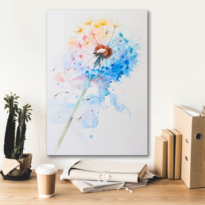 Epic Graffiti 'Abstract Dandelion' by Andreas Magnusson Canvas Wall Art, 26" H x 18" W x 0.75" D