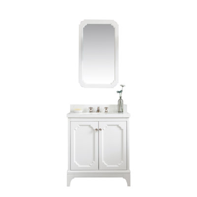 Queen 30" Single Bathroom Vanity Set with Mirror