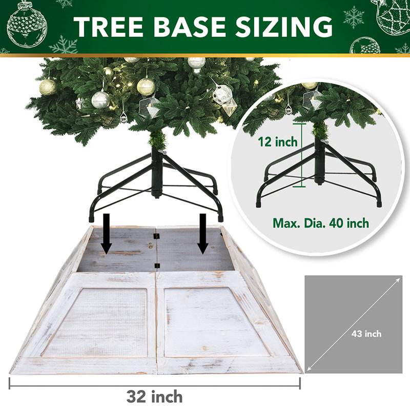 Collier d'arbre en bois, Blanc