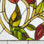 Vitrail de vitrail floral 16 "H 16"-1847454784