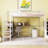 Full Size Metal Loft Bed with Desk and Lateral Storage Ladder, White-835294970