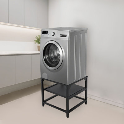 Heavy Duty Washer Pedestal Stand With Pull-Out Shelf, 330Lbs Capacity Adjustable Washing Machine And Dryer Stand