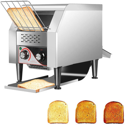 150pcs/h Electric Commercial Conveyor Toaster Tray Countertop Toasting Machine Restaurant Equipment 1300w Stainless Steel Heavy Duty Industrial oaster -  LINKEWODE, CHRN153333ICSZW1264