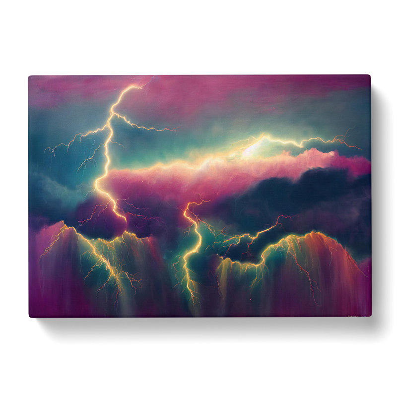 Mesmerising Thunderstorm - Wrapped Canvas, 50cm H x 76cm W x 3cm D