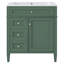 Ensemble de meuble-lavabo à une cuve moderne avec tiroirs et armoire à miroir Modern-2132059572