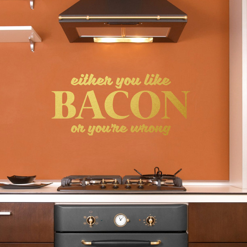 Adhésif décoratif vous aimez le bacon ou vous avez un mauvais adhésif, Or