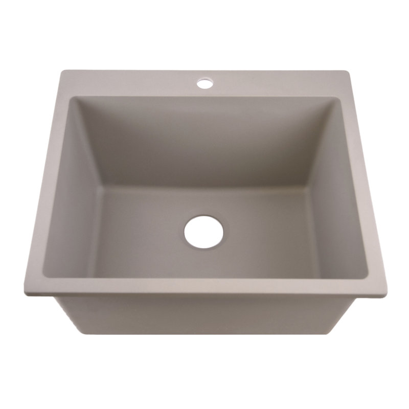 Rockport 25'' L x 21.75'' W Laundry Sink, Truffle