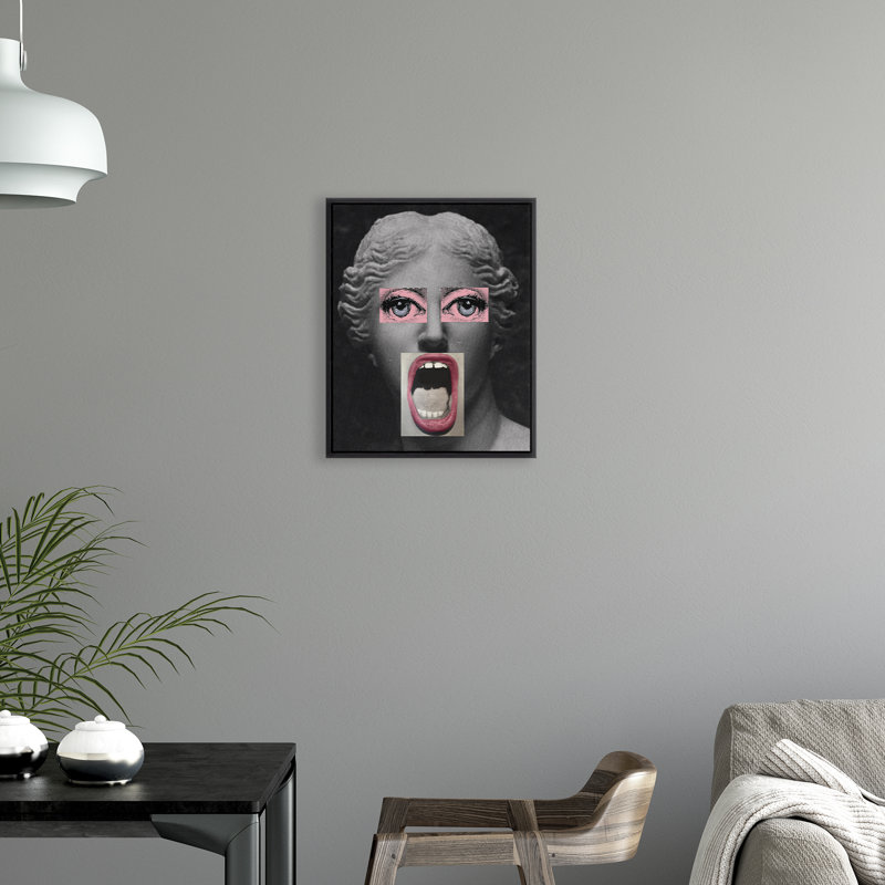 Venus Big Mouth Print by Jeffrey Goodman, 46.75" H x 37.75" W, Glass Coat