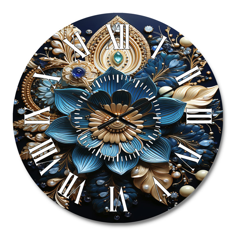 Horloge murale Hinduisim Art Sacred Om, Médium
