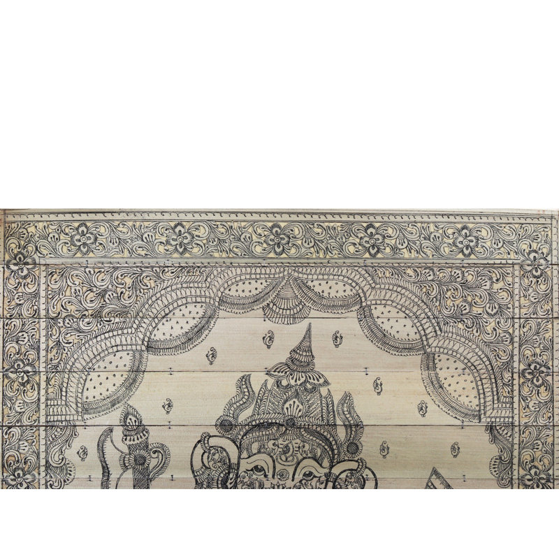 Chaturbhuja Gajanana assis fait de petits Ganeshas