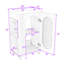Meuble-lavabo moderne avec lavabo en céramique, tablettes de rangement réglables, armoire-1769220698