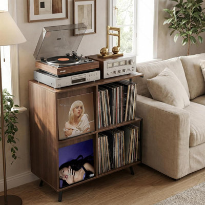 Iron 90.2 cm H Media Shelves