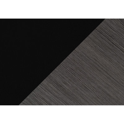 Meuble télé 60 po, meuble de divertissement contemporain avec tiroir, stratifié noir et gris pour l'organisation du rangement moderne dans la salle de séjour