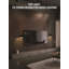 Applique murale à brancher, lampe murale d'intérieur en métal, base E26, DEL maximale de 20 W, ampoule non incluse, noir-1427179461