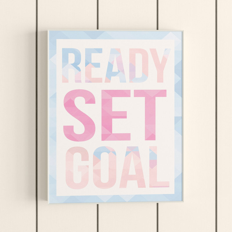 « ready set goal », art mural, H 15 po x l 10 po x P 1,5 po, Plaque murale