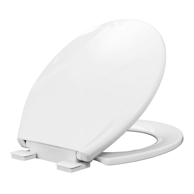 Siège de toilette rond à fermeture lente