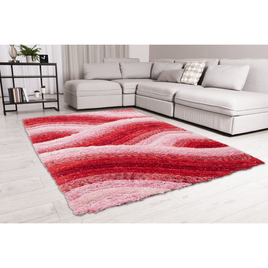 Teppich Anyka in Rot/Beige