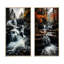«Waterfall Dancing Cascades», 2 pièces sur toile-1183880884-1183880888