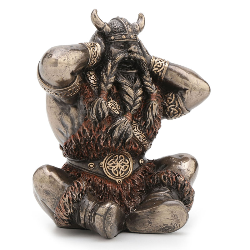 Figurine en bronze 3,94 po, H 3,94 po x l 3,15 po x P 3,46 po