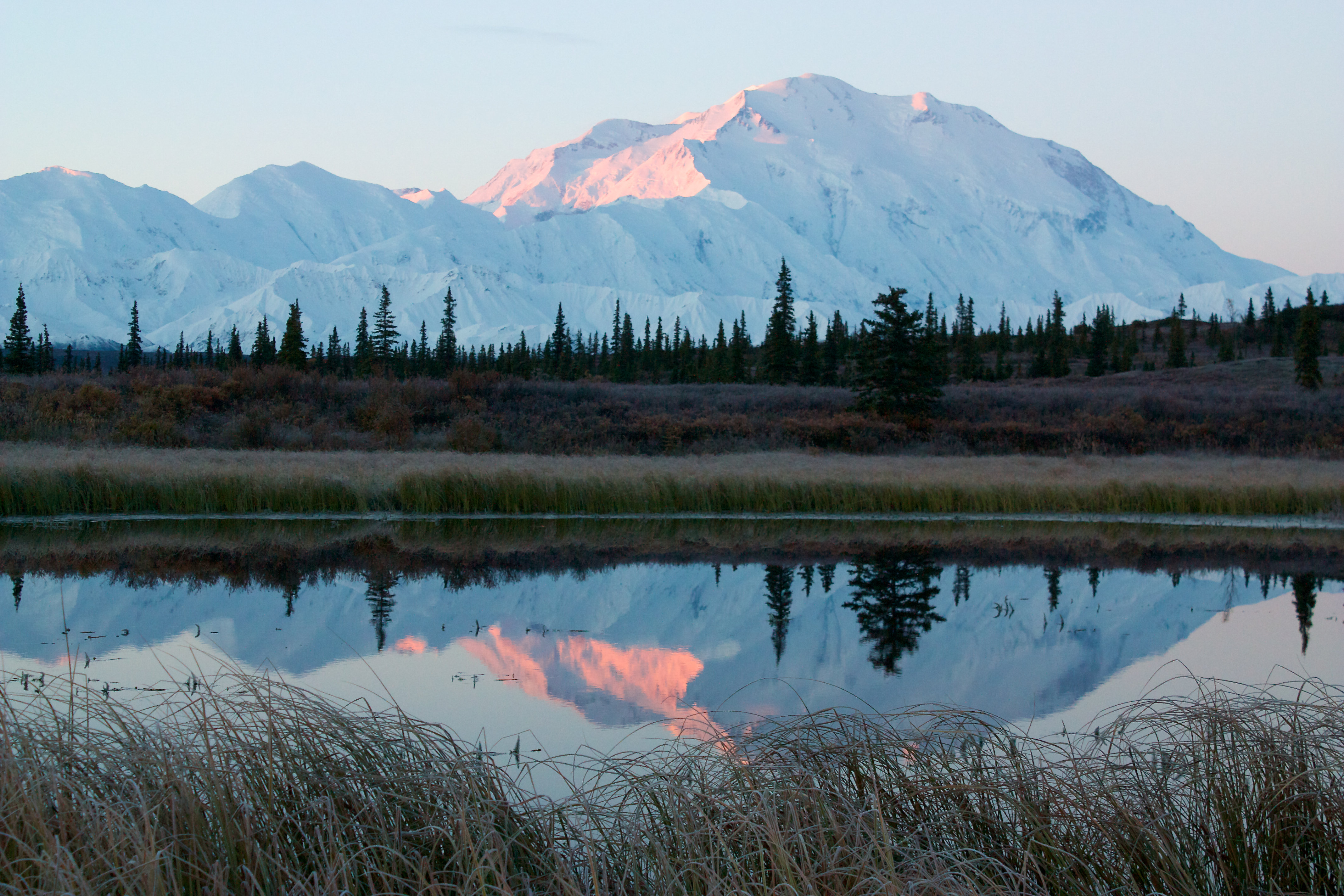 Alpen Home Mt. Mckinley Sunrise by Miracky - Wrapped Canvas Photograph