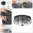 Rae 3- Light Seeded/ Bubble Glass Modern Farmhouse Flush Mount