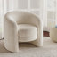 Chaise d'appoint moderne à dossier courbé et rembourrée-1757547553