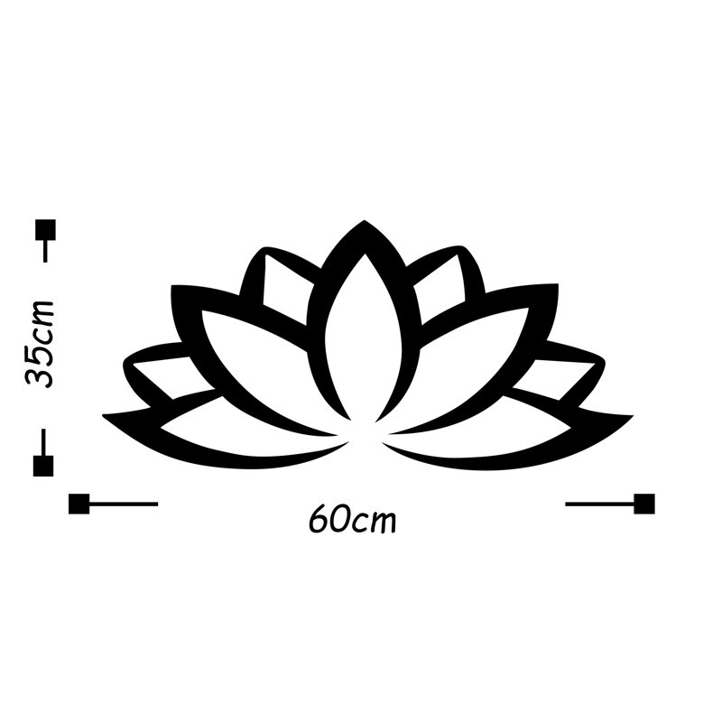 Wall Decor on Metal, Black