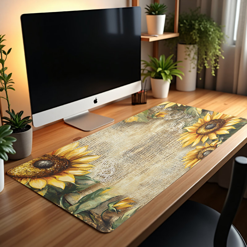 Polyester Desk Pad, 14.4x12.1