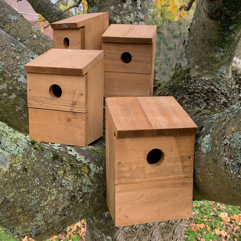 Wooden Multi-Hole Mounted Bird House
