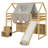 Loft Bed With Slide, Storage Bookcase and Stairs-1777930651-1777930652