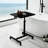 Height Adjustable Side Table with Wheels