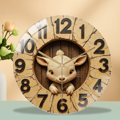 Adorable horloge murale 12 po