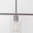 Alorie 3 - Light Brushed Nickel Kitchen Island Pendant with Glass Shade
