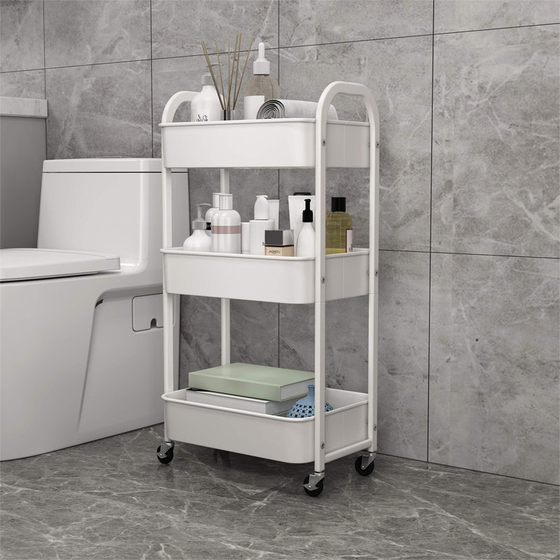 Chariot utilitaire roulant, Blanc