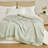 Faux fur  knit throw blanket-114543176