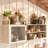 59" Wide Kitchen Pantry Cabinet with 3 Drawers and Open Shelves-566217545