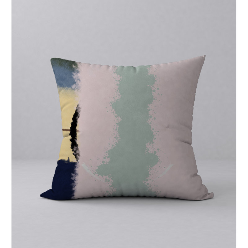 Abstract Throw Pillow, 24" H x 24" W