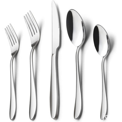 10-Piece Stainless Steel Silverware Set