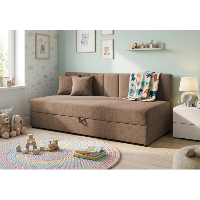 Lenny Upholstered Daybed, Brown