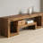 Rustic Brown Solid Wood TV Stand with Open Storage Shelves | Farmhouse Style Entertainment Center for Living Room