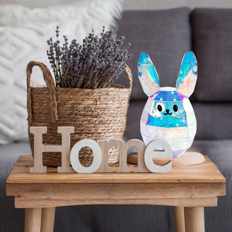 Prismatic Iridescent Spring Easter Bunny 11in - Sunny
