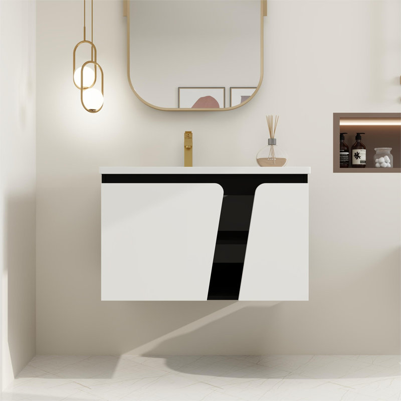 Ensemble de meuble-lavabo simple 32 po avec lavabo en céramique