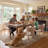 Upholstered Dining Chair with Metal Legs-148177369