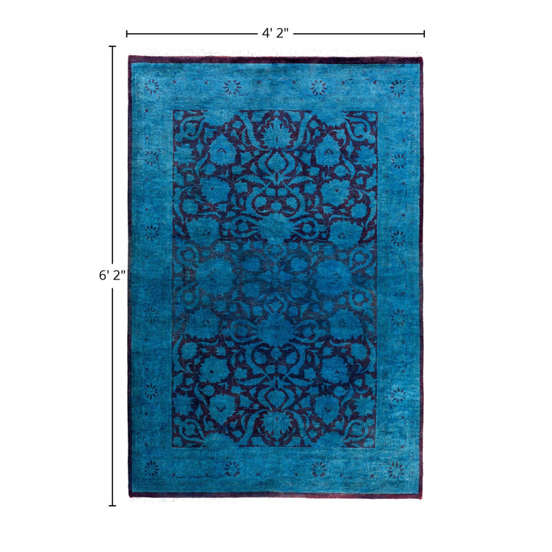 Kiyanna One-of-a-Kind 4' 2" X 6' 2" Hand Knotted Area Rug